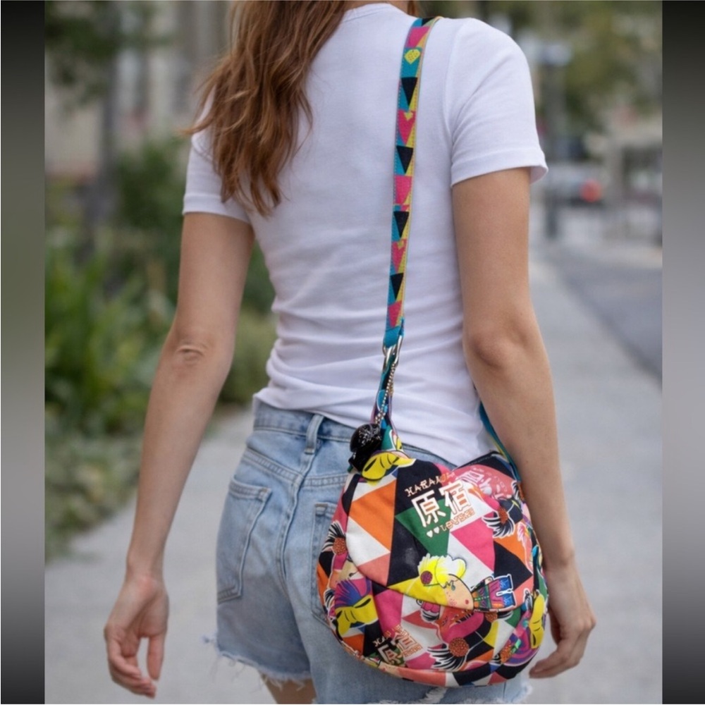 GX by Gwen Stefani Colorful Geometric Vintage Harajuku Crossbody Bag